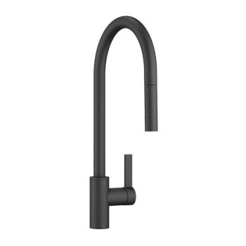 - Dornbracht Tara Ultra bateria kuchenna z wyciagana wylewką czarny mat 3387087533 - 33870875-33 AS - Łazienki Szydłowski