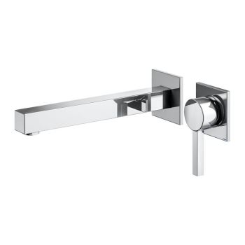 - KEUCO Edition 90 Square bateria umywalkowa ścienna 24,6cm chrom 59116010202 - 59116010202 sk - Łazienki Szydłowski