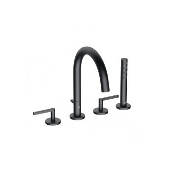  - KLUDI NOVA FONTE PURISTIC  bateria wannowo-prysznicowa czarny mat 204253915 - 204253915 - Łazienki Szydłowski