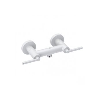  - KLUDI NOVA FONTE PURISTIC bateria natryskowa kolor biały mat 207105315 - 207105315 - Łazienki Szydłowski