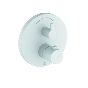  - KLUDI NOVA FONTE Puristic bateria wannowo-prysznicowa z termostatem biały mat 208305315 - 208305315 - Łazienki Szydłowski
