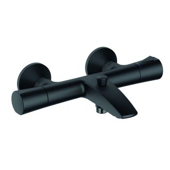  - KLUDI ZENTA SL Bateria wannowo-prysznicowa z termostatem czarny mat 351013938 - 351013938 - Łazienki Szydłowski