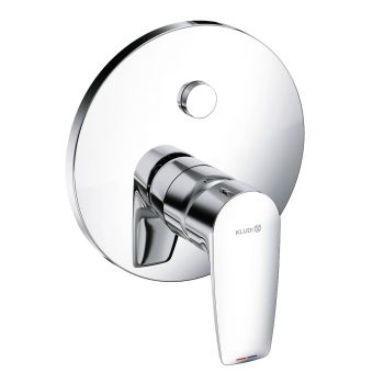 - KLUDI PURE&SOLID podtynkowa bateria wannowo-natryskowa chrom 346590575 - 346590575 - Łazienki Szydłowski