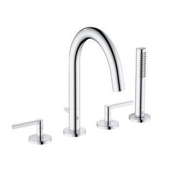 - KLUDI NOVA FONTE PURISTIC bateria wannowa czterootworowa chrom 204250515 - 204250515 - Łazienki Szydłowski