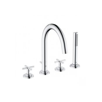  - KLUDI NOVA FONTE CLASSIC bateria wannowa czterootworowa chrom 204250520 - 204250520 - Łazienki Szydłowski