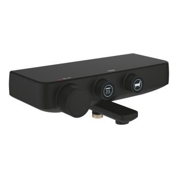  - GROHE-Grohtherm SmartControl Bateria wannowa z termostatem, phantom black 102168KF00 - 102168KF00 - Łazienki Szydłowski