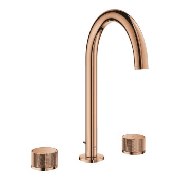  - GROHE-Atrio Private Collection Trzyotworowa bateria umywalkowa 1/2"Rozmiar L kolor warm sunset 20595DA0 - 20595DA0 - Łazienki Szydłowski