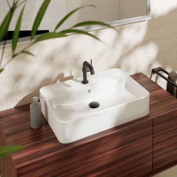  - HANSGROHE Xuniva Q umywalka nablatowa 60 x 45 cm biały 60172450 - 60172450 - Łazienki Szydłowski