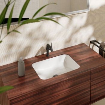 - HANSGROHE Xuniva Q umywalka podblatowa 45 x 35 cm biały, z SmartClean 61052450 - 61052450 - Łazienki Szydłowski