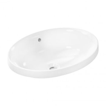 - HANSGROHE Xuniva D umywalka wpuszczana w blat 55 x 40 cm biały 60156450 - 60156450 - Łazienki Szydłowski