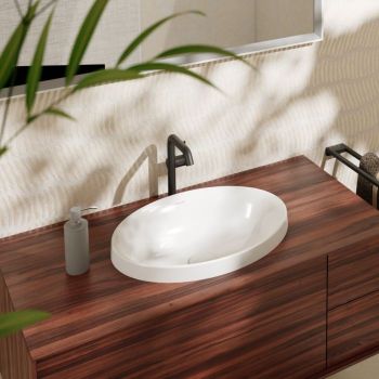 - HANSGROHE Xuniva D umywalka wpuszczana w blat 60 x 40 cm biały z SmartClean 61058450 - 61058450 - Łazienki Szydłowski