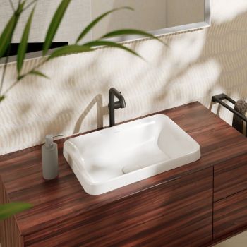 - HANSGROHE Xuniva Q umywalka wpuszczana w blat 55 x 40 cm biały z SmartClean 61066450 - 61066450 - Łazienki Szydłowski
