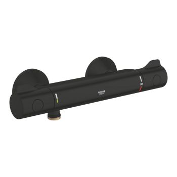 - GROHE- Grohtherm 800 Bateria prysznicowa z termostatem czarny mat 1022022430 - 1022022430 - Łazienki Szydłowski