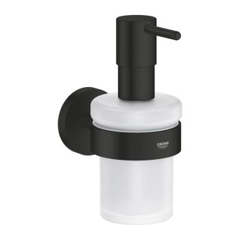 - GROHE-Essentials Dozownik do mydła z uchwytem czarny mat 1022572430- ostatnia sztuka - 1022572430 - Łazienki Szydłowski