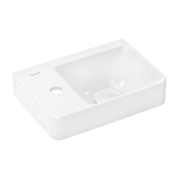  - HANSGROHE Xelu Q Umywalka z półką lewą 36x25 cm biały SmartClean 61085450 - 61085450 - Łazienki Szydłowski