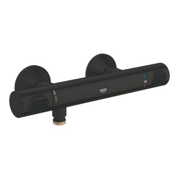  - GROHE-Grohtherm 500 Bateria prysznicowa z termostatem, czarny mat 347932430 - 347932430 - Łazienki Szydłowski