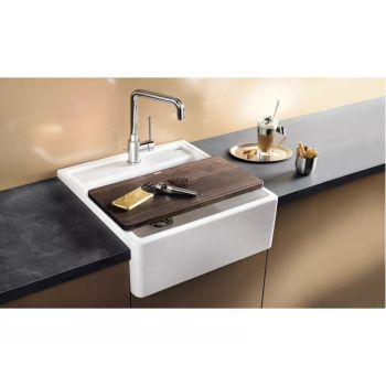  - BLANCO PANOR 60 zlewozmywak ceramiczny 60 x 63 cm biały połysk z 2 otworami 514501 - 514501 - Łazienki Szydłowski
