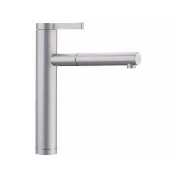 - BLANCO LINEE-S bateria kuchenna z wyciąganą wylewką stal nierdzewna mat 517593 - 517593 - Łazienki Szydłowski
