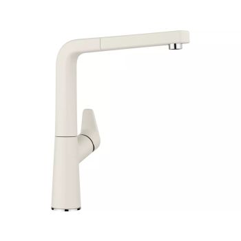 - BLANCO AVONA-S Silgranit-Look Bateria kuchenna z wyciąganą wylewką delikatny biały 526929 - 526929 - Łazienki Szydłowski