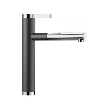 - BLANCO LINEE-S Silgranit-Look bateria kuchenna z wyciąganą wylewką antracyt/chrom 518438 - 518438 - Łazienki Szydłowski