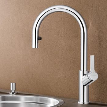 - BLANCO CARENA-S bateria kuchenna z wyciąganą wylewką chrom 521356 - 521356 - Łazienki Szydłowski