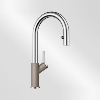 - BLANCO CARENA-S Vario bateria kuchenna tartufo/chrom 521376 - 521376 A - Łazienki Szydłowski
