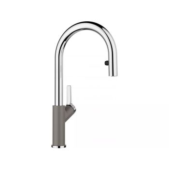- BLANCO CARENA-S Vario Silgranit-Look Bateria kuchenna z wyciąganą wylewką wulkaniczny szary/chrom 526930 - 526930 - Łazienki Szydłowski