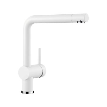 - BLANCO LINUS Silgranit-Look bateria kuchenna kolor biały 516702 - 516702 - Łazienki Szydłowski
