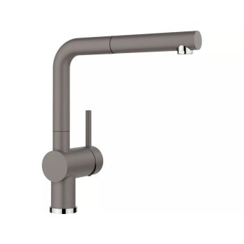 - BLANCO LINUS-S Silgranit-Look Bateria kuchenna z wyciąganą wylewką wulkaniczny szary 526958 - 526958 - Łazienki Szydłowski