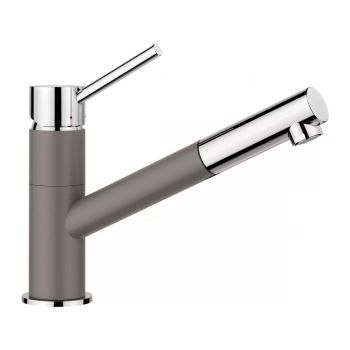- BLANCO KANO-S bateria kuchenna z wyciąganą wylewką wulkaniczny szary/chrom 526952 - 526952 - Łazienki Szydłowski