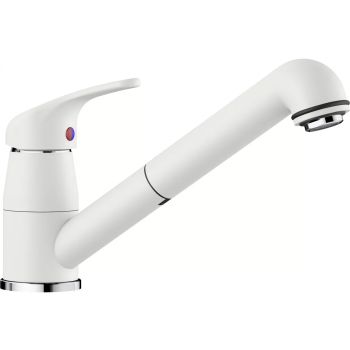 - BLANCO DARAS-S Silgranit-Look bateria kuchenna biały 517735 - 517735 - Łazienki Szydłowski