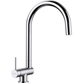 - BLANCO CORESSA-F bateria kuchenna do montażu przy oknie dźwignia z lewej strony chrom 521544 - 521544 - Łazienki Szydłowski