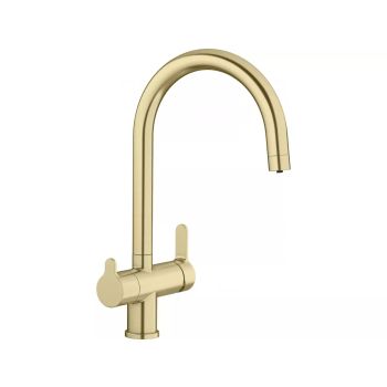 - BLANCO TRIMA Bateria kuchenna z funkcją filtra Satin Gold 526695 - 526695 - Łazienki Szydłowski