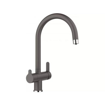 - BATERIA TRIMA Silgranit-Look Bateria kuchenna z funkcją filtra szarość skały 526221 - 526221 - Łazienki Szydłowski