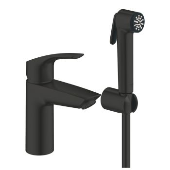 - GROHE-Eurosmart Bateria umywalkowa, rozmiar S czarny mat 231242433 - 231242433 - Łazienki Szydłowski