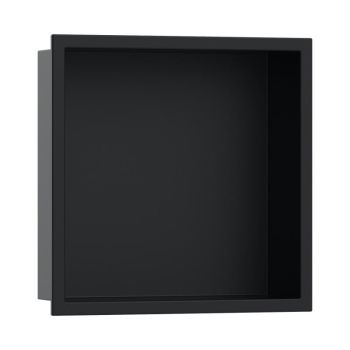 - HANSGROHE XtraStoris Original Wnęka ścienna z ozdobną ramką 30 x 30 x 10 cm czarny mat 56061670 - 56061670 - Łazienki Szydłowski