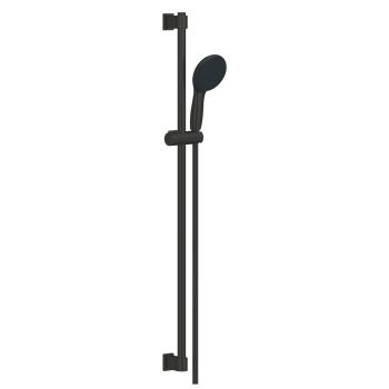 - GROHE-Vitalio Start 110 Zestaw prysznicowy 2-strumieniowy z drążkiem 90 cm czarny mat 269542431 - 269542431 - Łazienki Szydłowski