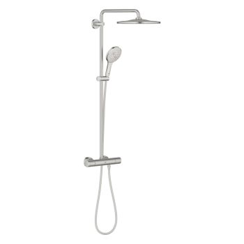 - GROHE-Rainshower Smartactive 310 System prysznicowy z mieszaczem termostatycznym do montażu naściennego stal nierdzewna 26836DC0 - 26836DC0 - Łazienki Szydłowski
