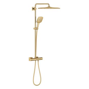 - GROHE-Rainshower Smartactive 310 Cube System prysznicowy z mieszaczem termostatycznym do montażu naściennego cool sunrise 26837GL0 - 26837GL0 - Łazienki Szydłowski