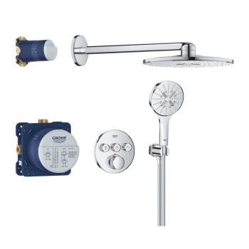  - GROHE-Grohtherm Smartcontrol Zestaw prysznicowy podtynkowy z Rainshower SmartActive 310 chrom 34863000 - 34863000 - Łazienki Szydłowski