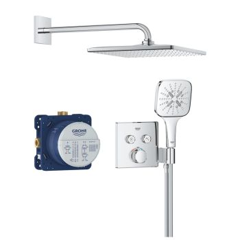  - GROHE-Grohtherm Smartcontrol zestaw prysznicowy podtynkowy z Rainshower Mono 310 Cube chrom 34865000 - 34865000 - Łazienki Szydłowski