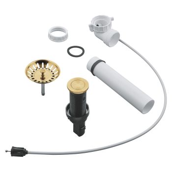 - GROHE-Automatyczny zestaw odpływowy do zlewozmywaków brushed cool sunrise 40986GN0 - 40986GN0 - Łazienki Szydłowski
