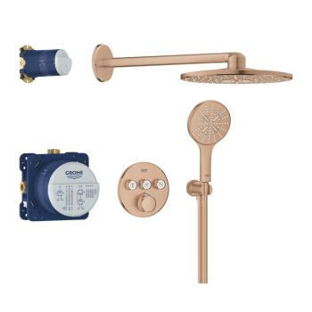  - GROHE-Grohtherm Smartcontrol Zestaw prysznicowy podtynkowy z Rainshower Smartactive 310 brushed warm sunset 34863DL0 - 34863DL0 - Łazienki Szydłowski