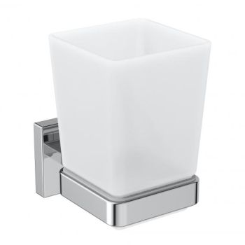 - Ideal Standard IOM Cube szklanka z uchwytem , chrom E2204AA - E2204AA - Łazienki Szydłowski