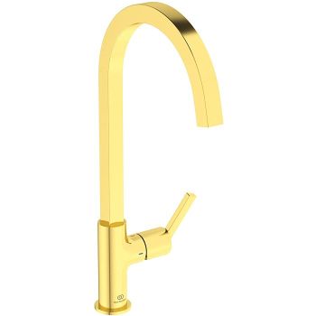 - Ideal Standard Gusto bateria kuchenna brushed gold BD411A2 - BD411A2 - Łazienki Szydłowski