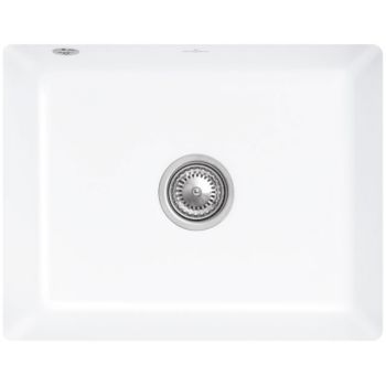  - VILLEROY&BOCH Subway Zlewozmywak podblatowy, 54,5 x 44cm, biały z powłoką ceramic plus 331002R1 - 331002R1 - Łazienki Szydłowski