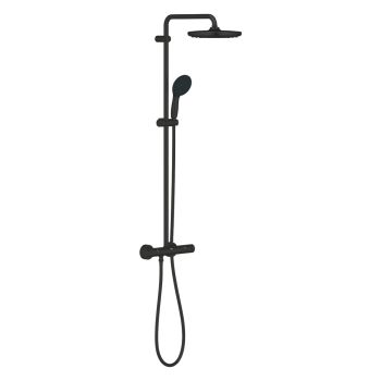 - GROHE- Vitalio Start System 250 System prysznicowy z termostatem do montażu ściennego czarny mat 266772431 - 266772431 - Łazienki Szydłowski