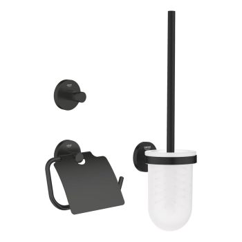 - GROHE- Start Zestaw akcesoriów łazienkowych 3 w 1 czarny mat 412042430 - 412042430 - Łazienki Szydłowski