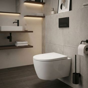  - Geberit iCon miska WC wisząca 49 x 35,5 cm Rimfree z deską, biała 502381001 - 502.381.00.1 - Łazienki Szydłowski