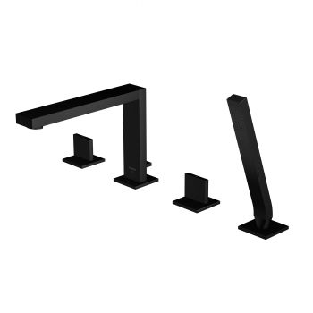  - STEINBERG 160 Bateria nawannowa 4 otworowa czarny mat  1602402S - 160 2402 S - Łazienki Szydłowski